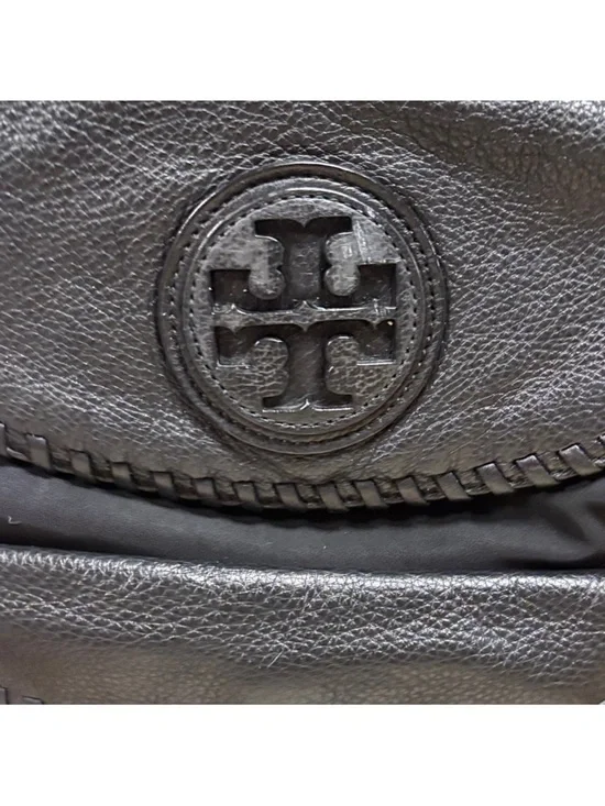 Tory Burch Marion Black Nylon Whipstitch Messenger/Diaper Bag - Picture 7 of 8